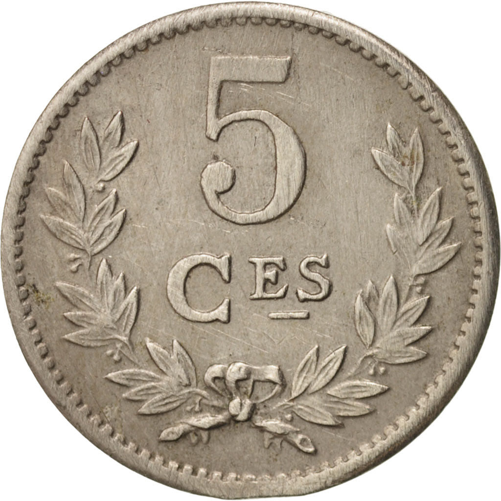 Luxembourg, Charlotte, 5 Centimes, 1924, EF(40-45), Copper-nickel, KM:33