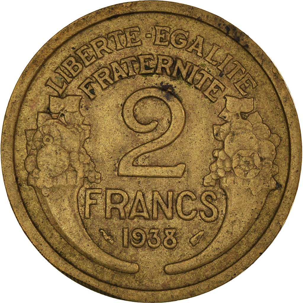 Moneta, Francia, 2 Francs, 1938