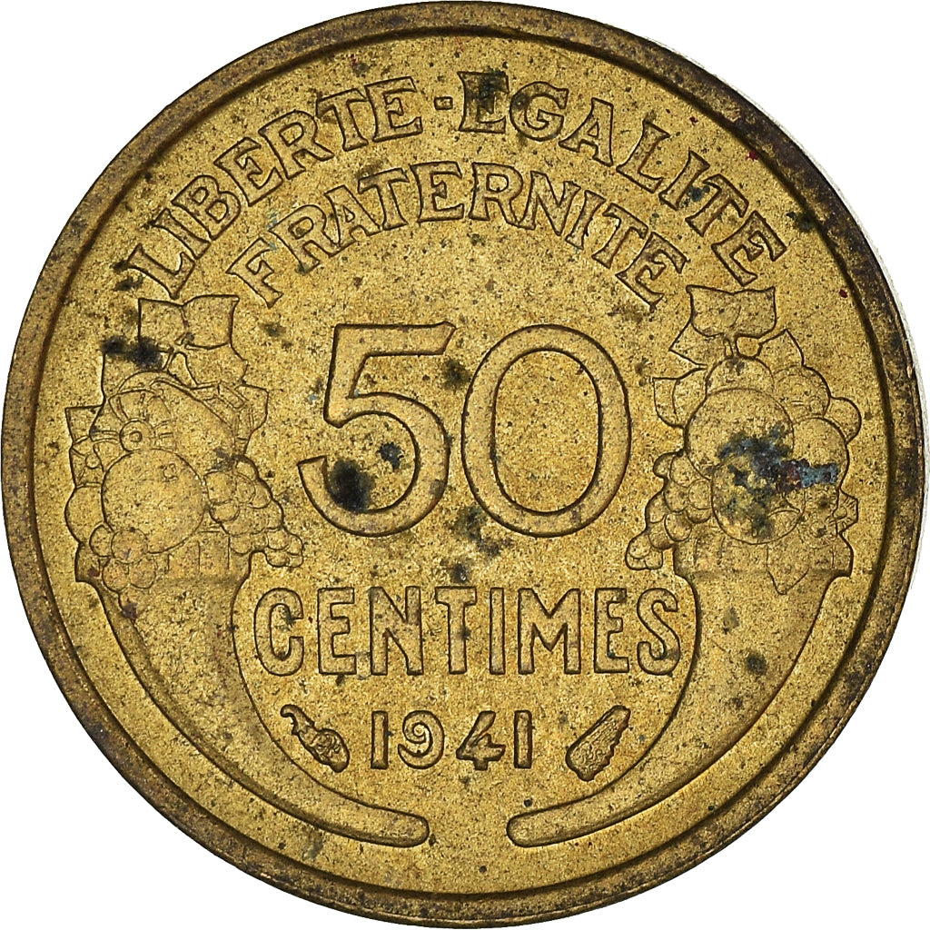 Moneta, Francja, 50 Centimes, 1941