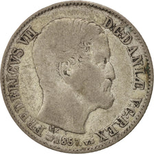 Denmark, Frederik VII, 16 Skilling Rigsmont, 1857, Copenhagen, VF(20-25), Sil...
