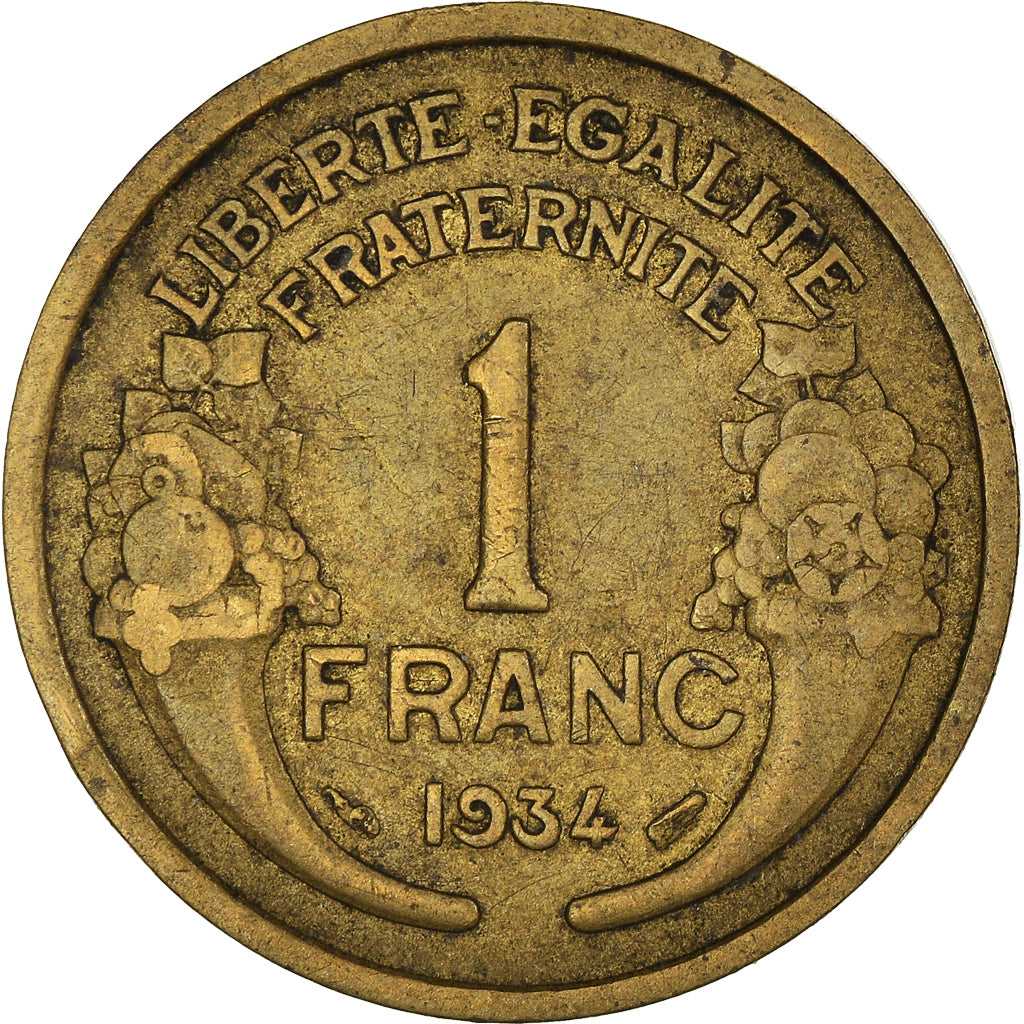 Monnaie, France, Franc, 1934