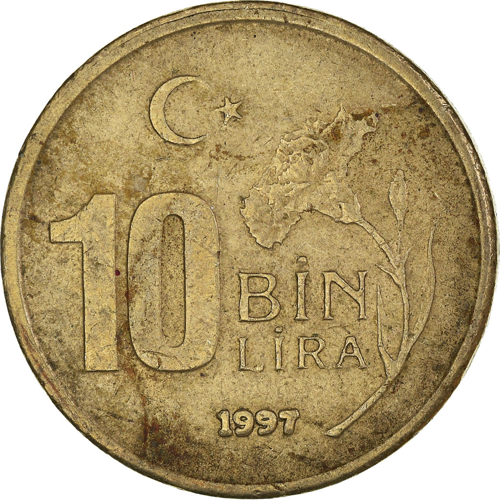 Munten, Turkije, 10000 Lira, 10 Bin Lira, 1997