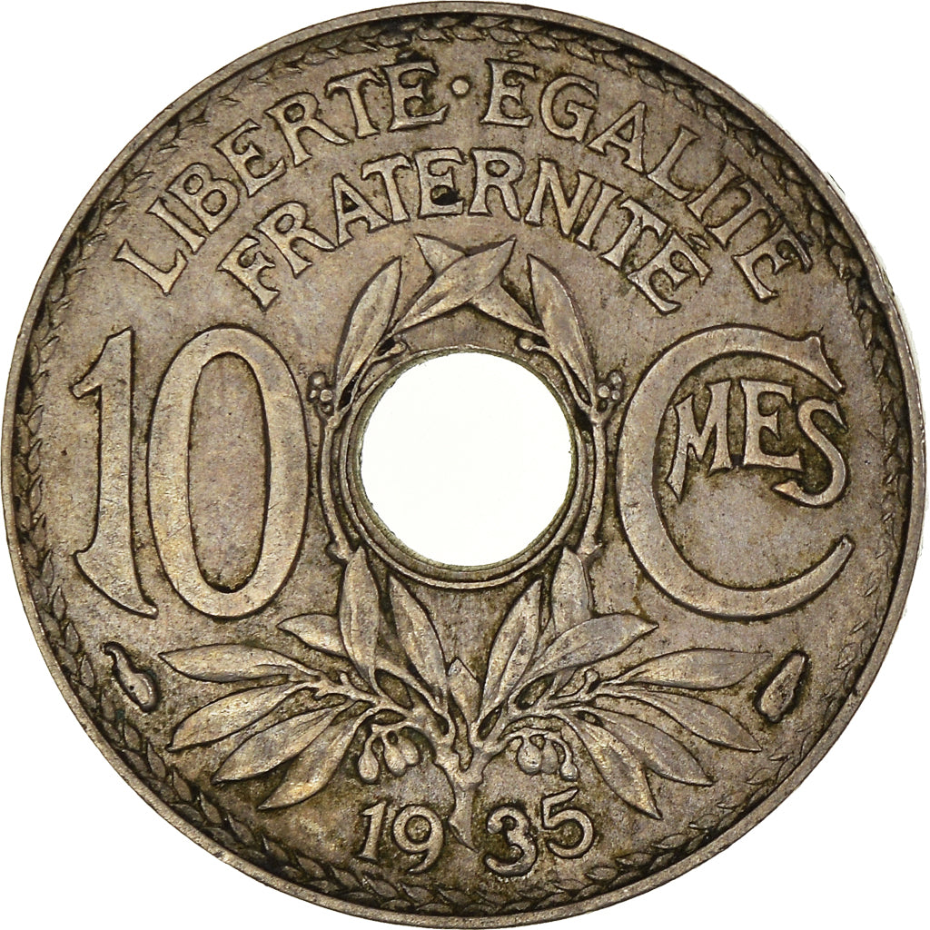 Coin, France, 10 Centimes, 1935