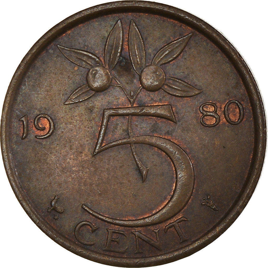 Moneta, Paesi Bassi, 5 Cents, 1980