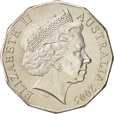 Australia, Elizabeth II, 50 Cents, 2005, Royal Australian Mint, MS(63), Coppe...