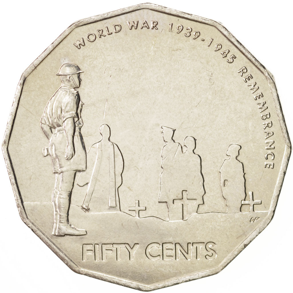 Australia, Elizabeth II, 50 Cents, 2005, Royal Australian Mint, MS(63), Coppe...