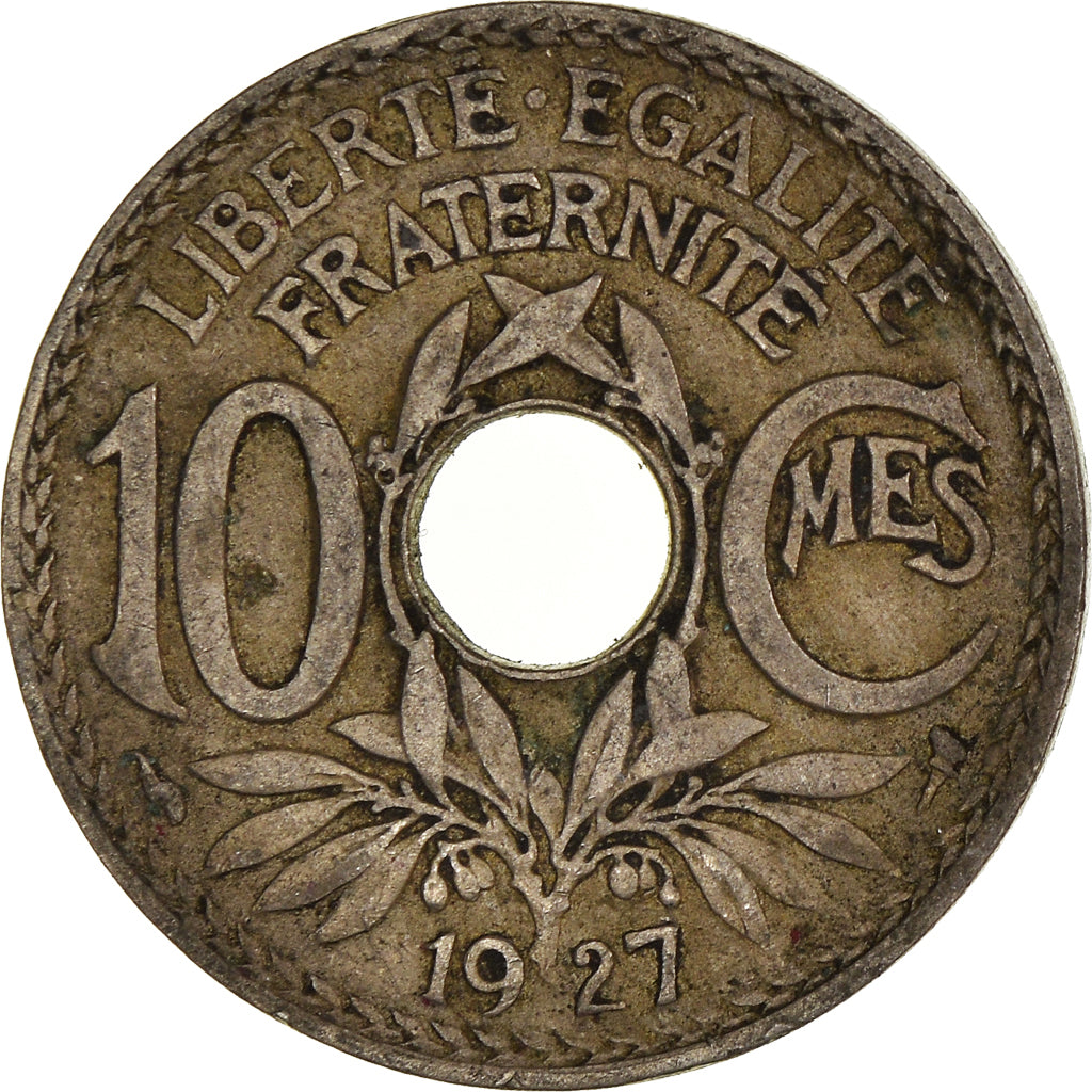 Coin, France, 10 Centimes, 1927