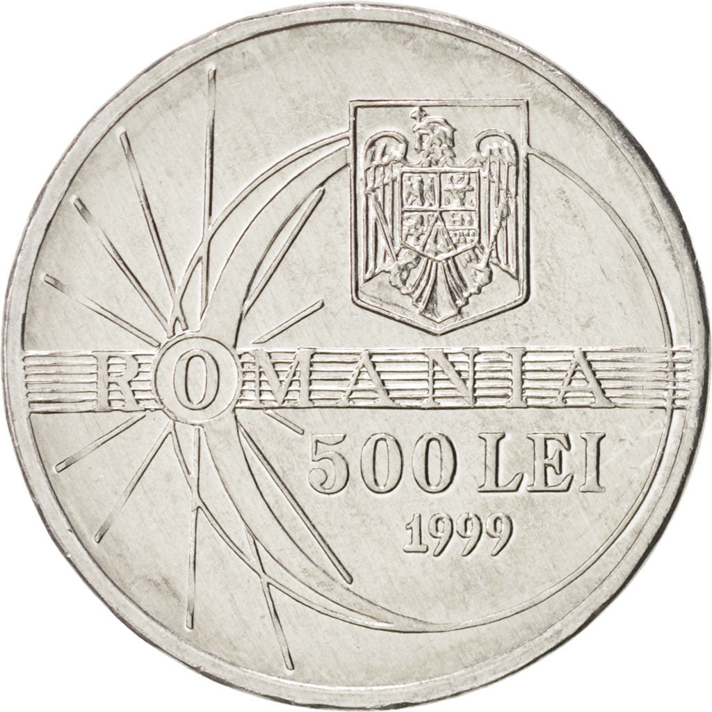 Romania, 500 Lei, 1999, MS(63), Aluminum, KM:146