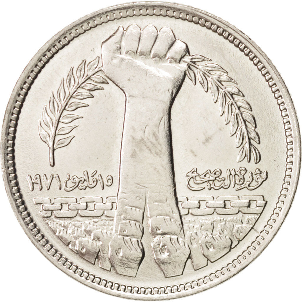 Egypt, 5 Piastres, 1980, MS(63), Copper-nickel, KM:502