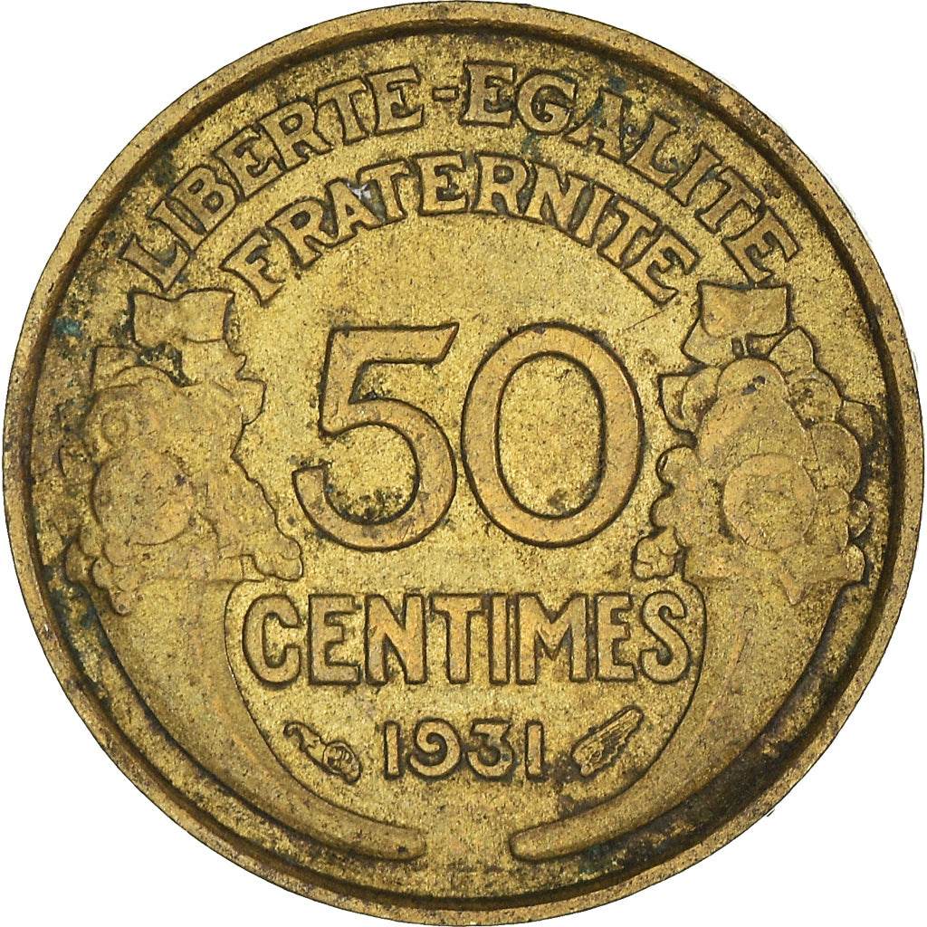 Moneta, Francja, 50 Centimes, 1931