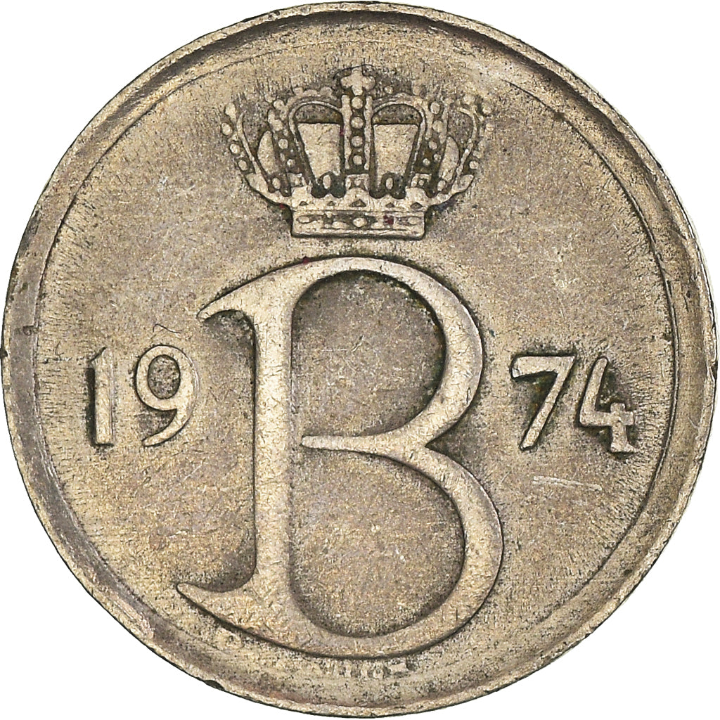 Monnaie, Belgique, 25 Centimes, 1974