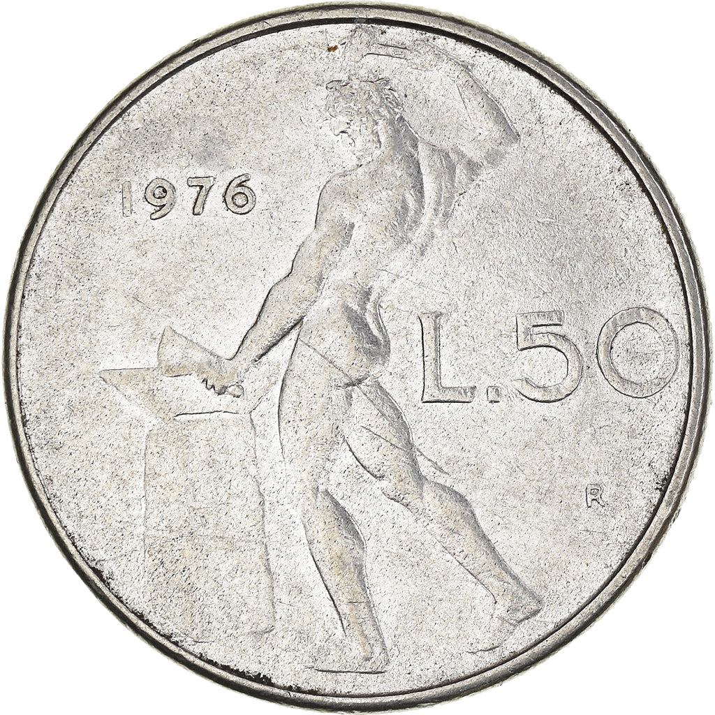 Munten, Italië, 50 Lire, 1976