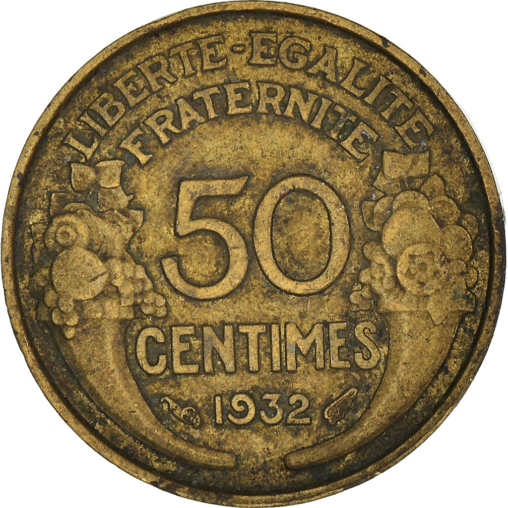 Moneta, Francja, 50 Centimes, 1932