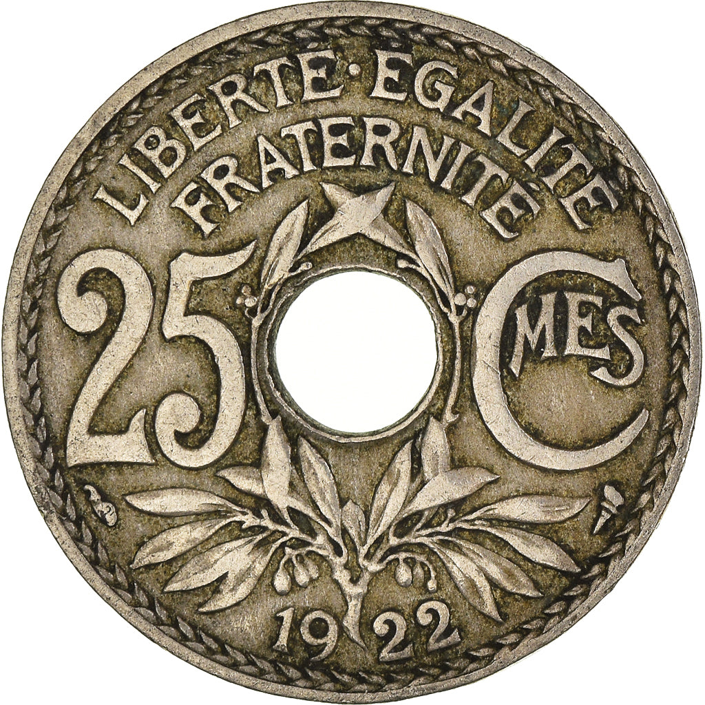 Moneta, Francia, 25 Centimes, 1922