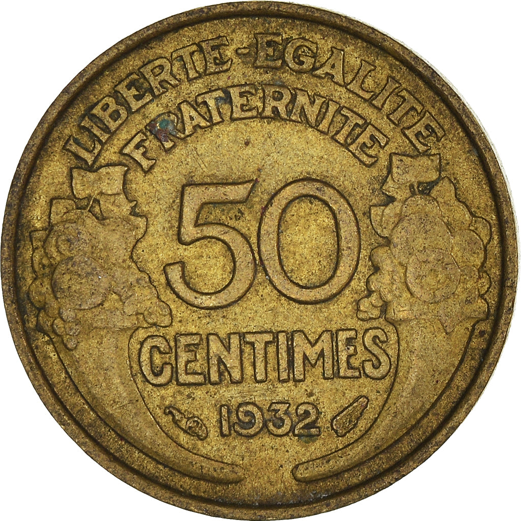 Monnaie, France, 50 Centimes, 1932