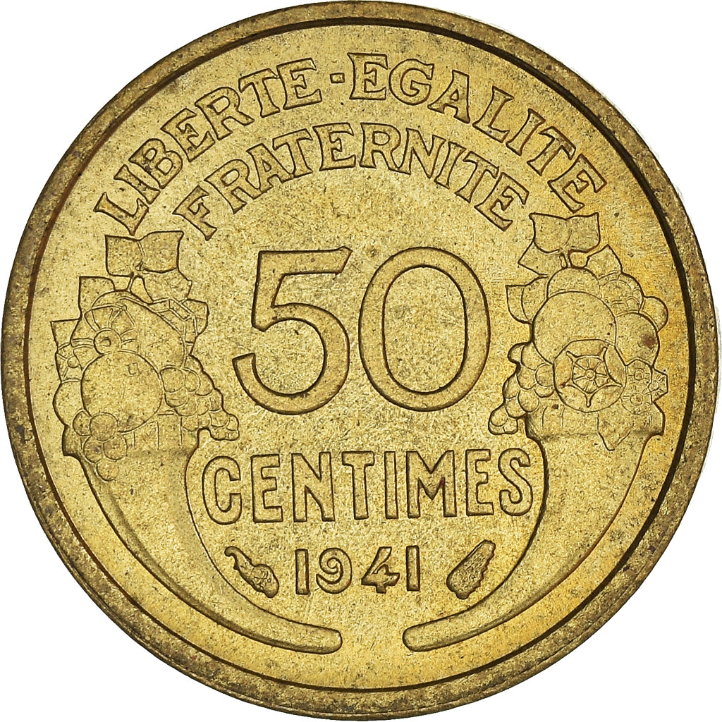 Monnaie, France, 50 Centimes, 1941