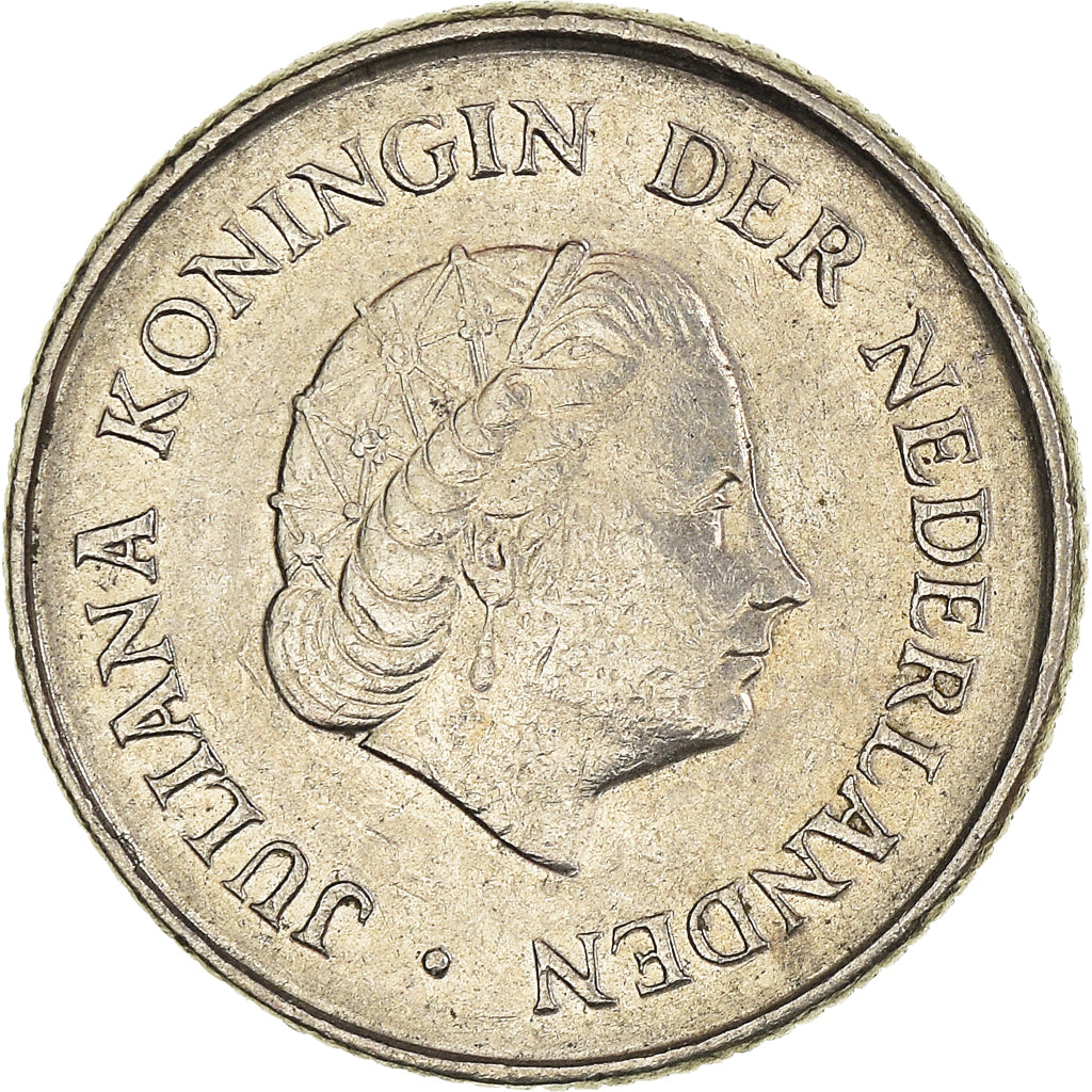 Münze, Niederlande, 25 Cents, 1969