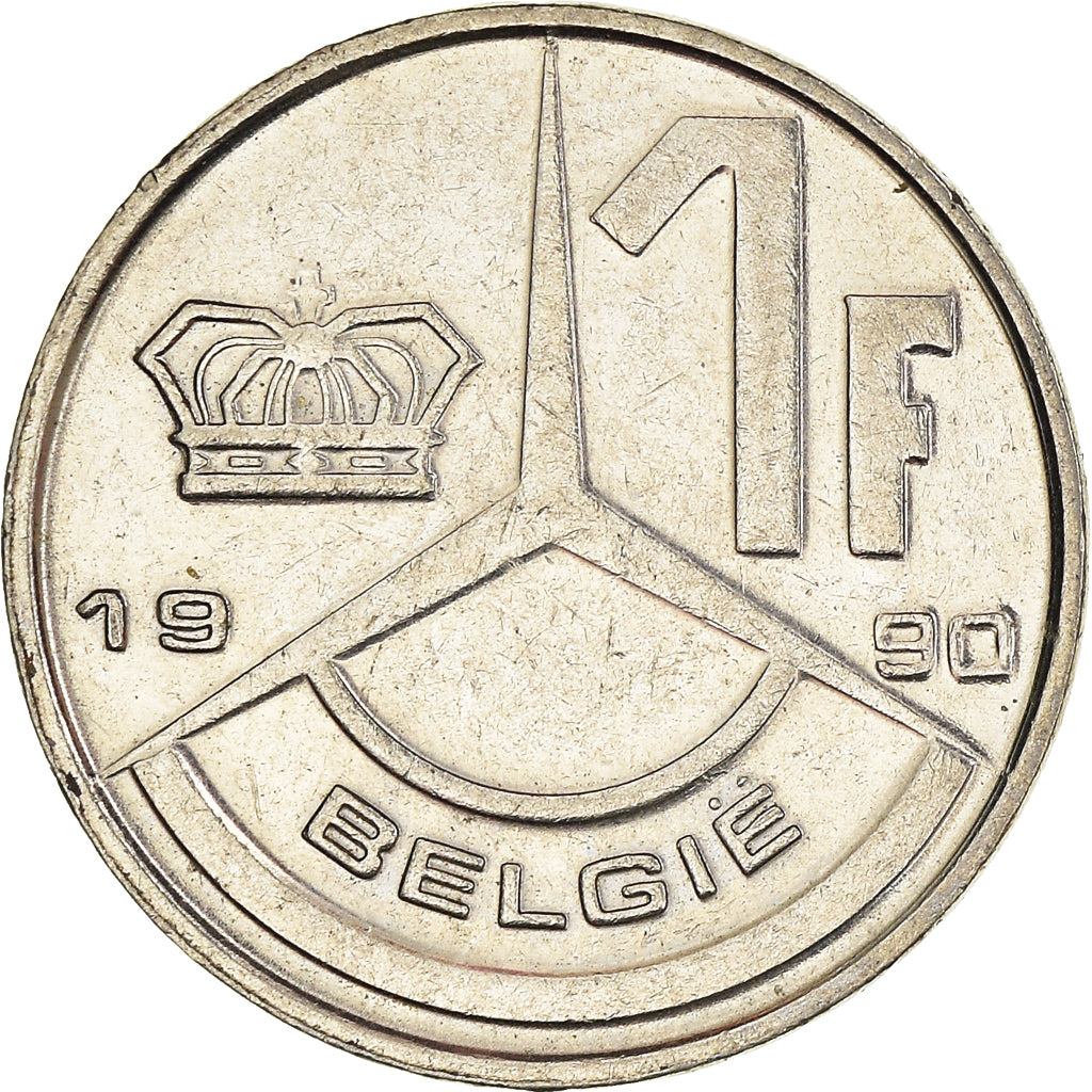 Coin, Belgium, Franc, 1990