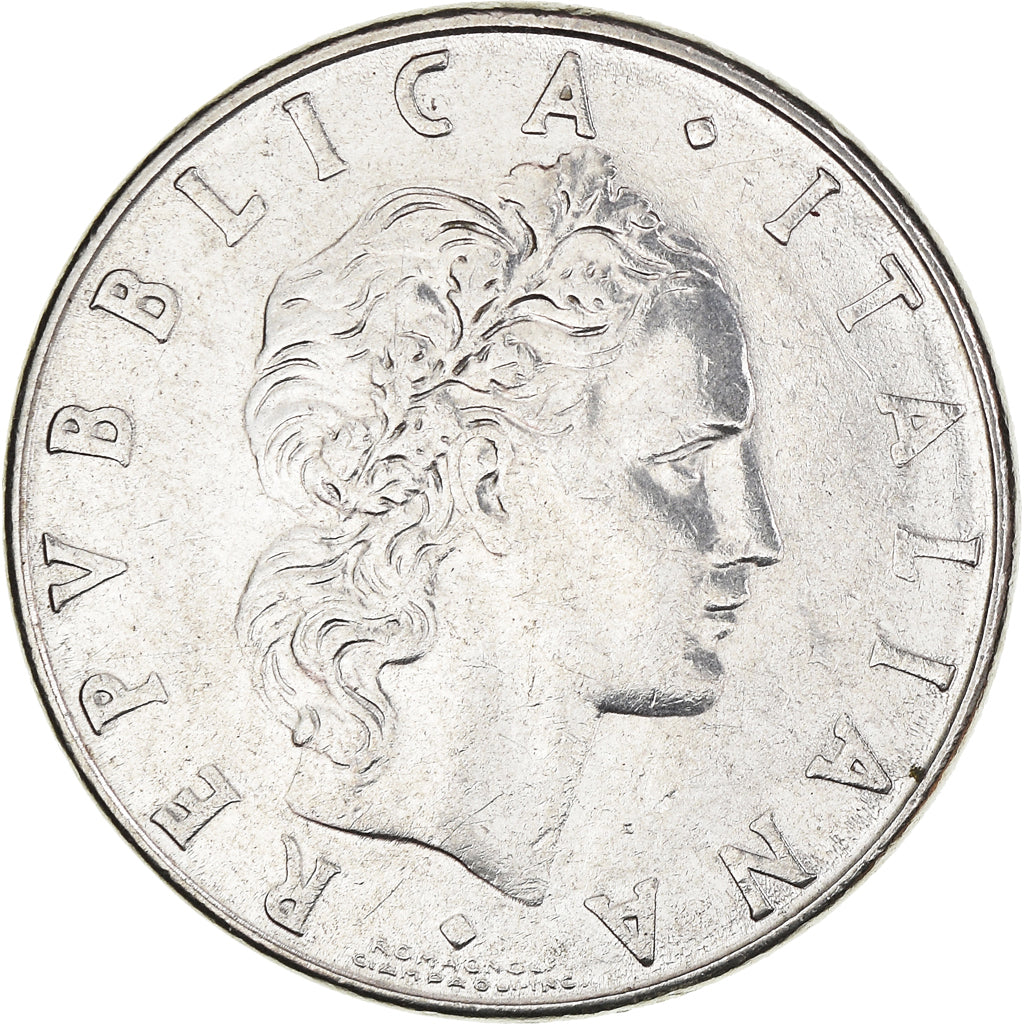 Münze, Italien, 50 Lire, 1977