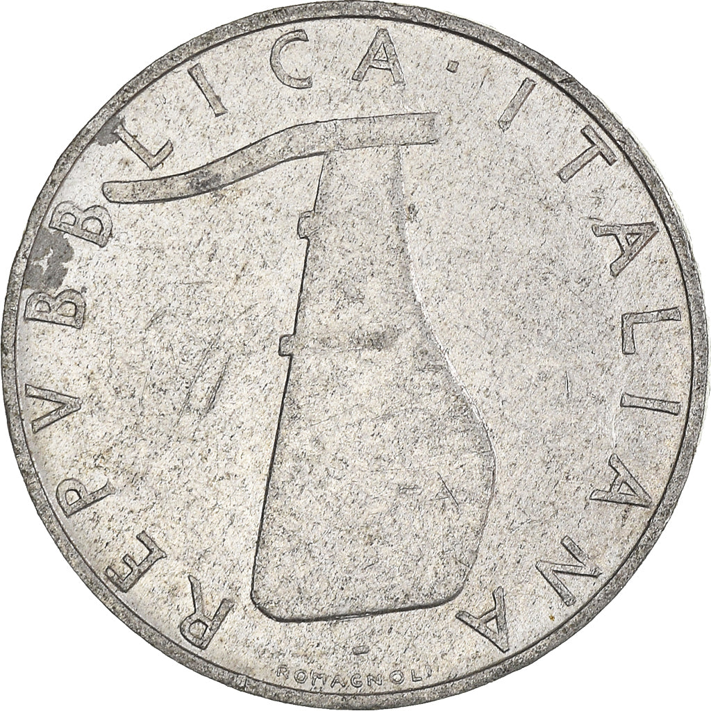 Moeda, Itália, 5 Lire, 1973