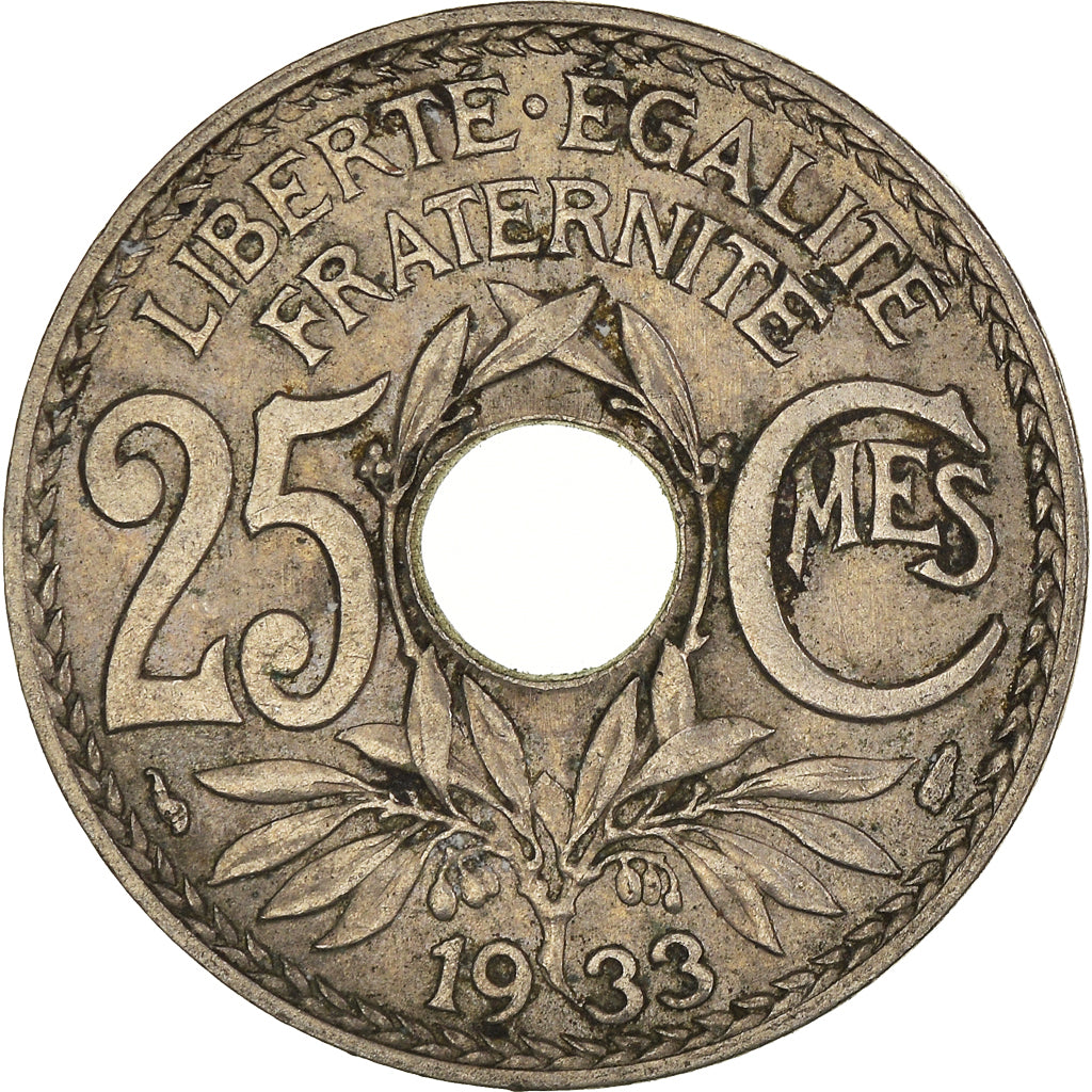 Moneta, Francia, 25 Centimes, 1933