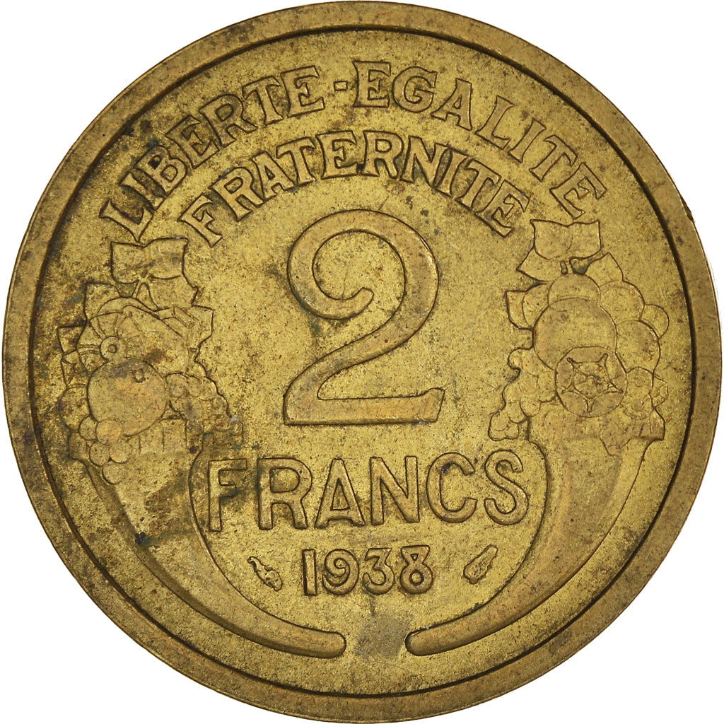 Moneta, Francia, 2 Francs, 1938
