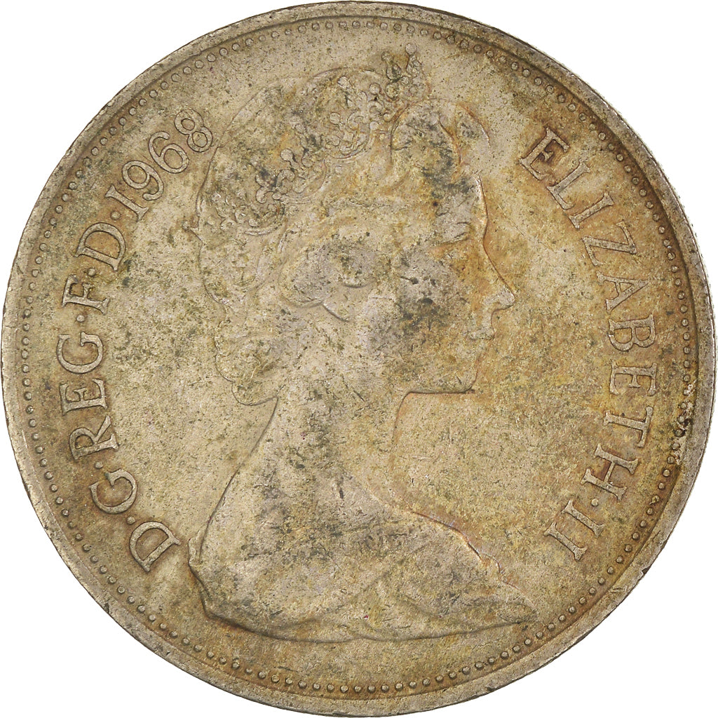 Monnaie, Grande-Bretagne, 10 New Pence, 1968
