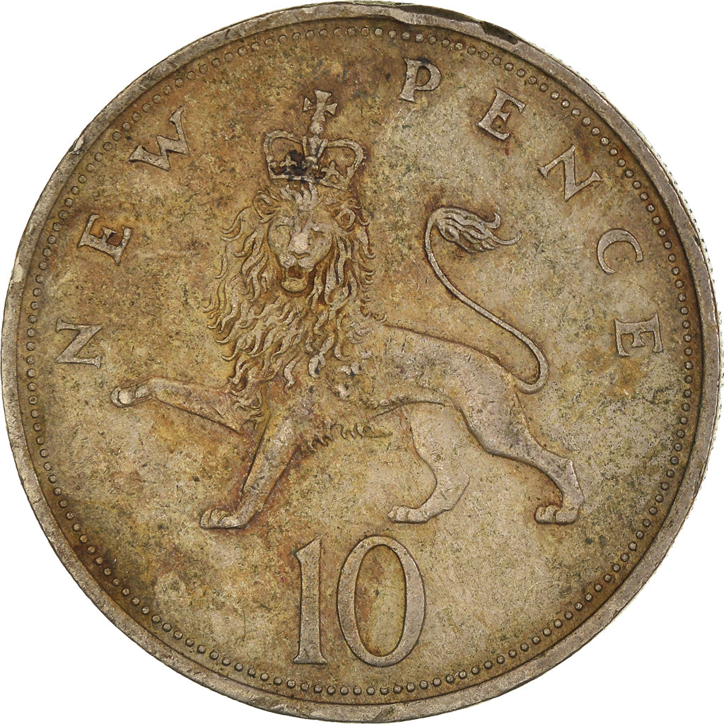 Monnaie, Grande-Bretagne, 10 New Pence, 1968