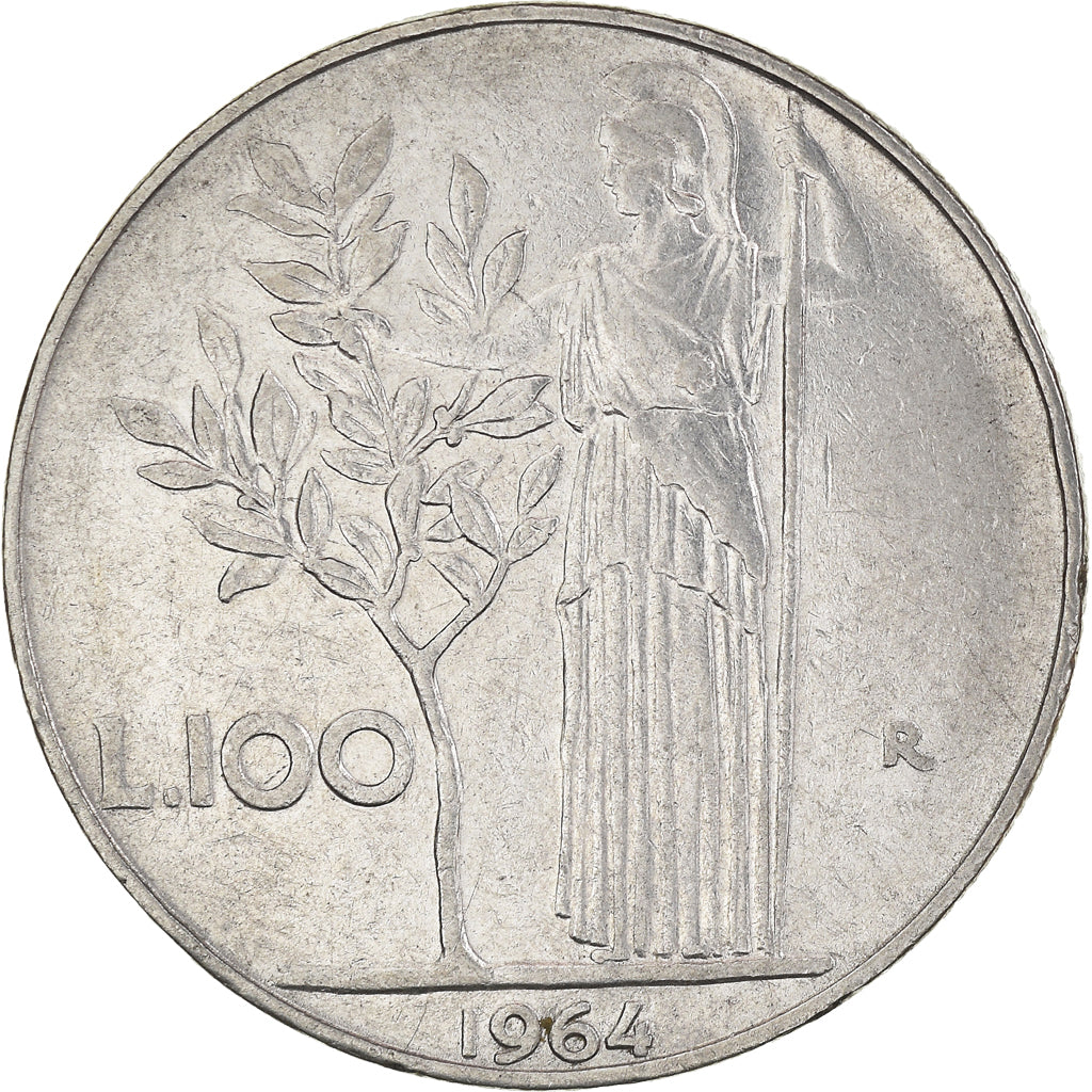 Moneda, Italia, 100 Lire, 1964