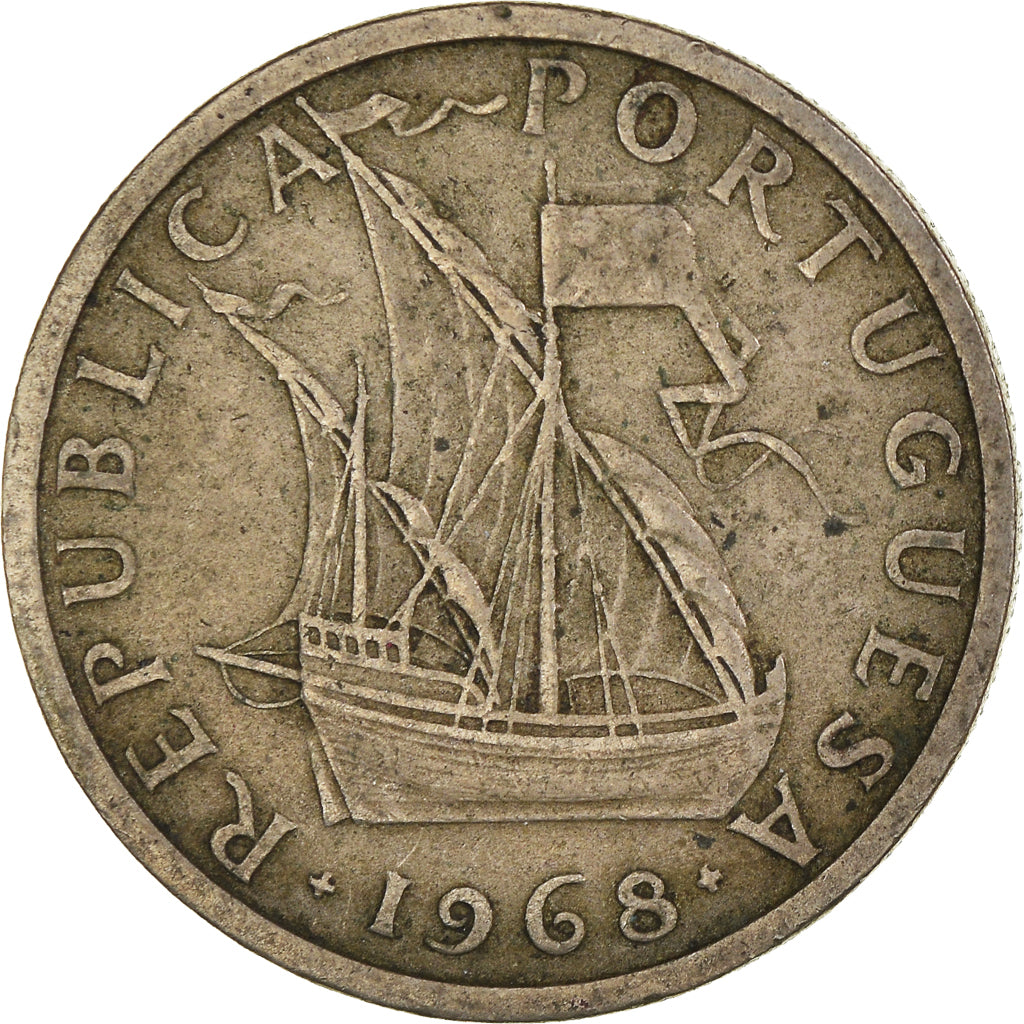 Coin, Portugal, 5 Escudos, 1968