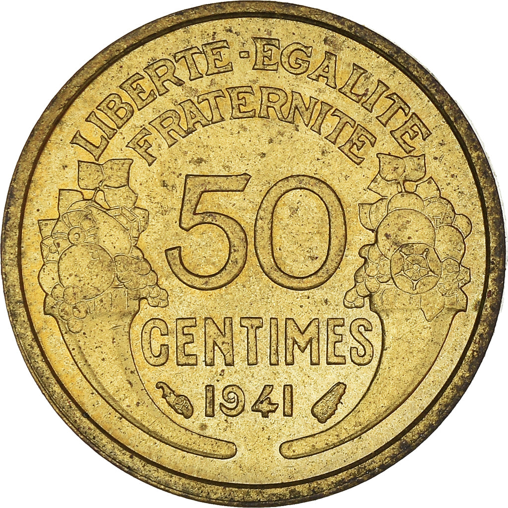 Moneta, Francja, 50 Centimes, 1941
