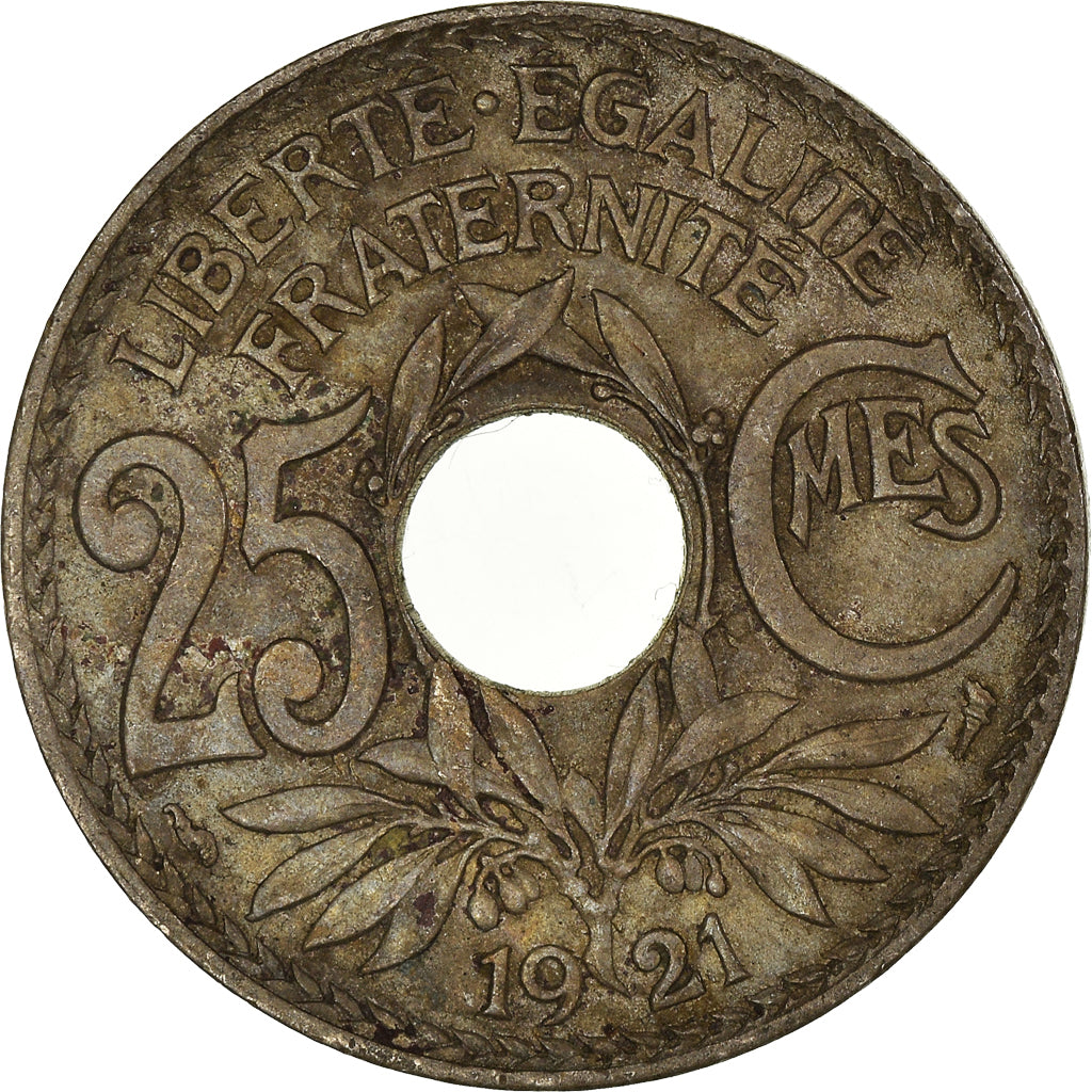 Coin, France, 25 Centimes, 1921