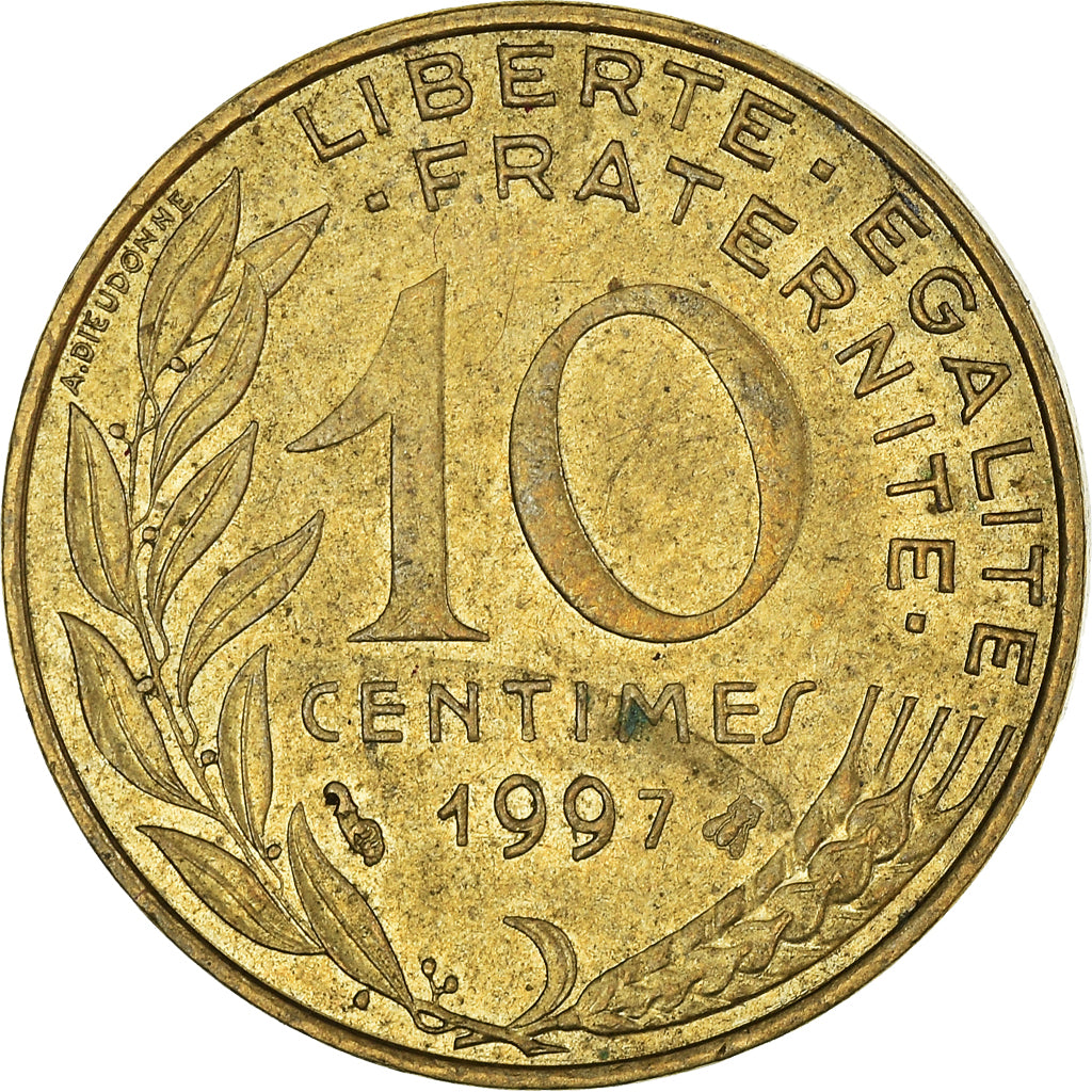 Coin, France, 10 Centimes, 1997