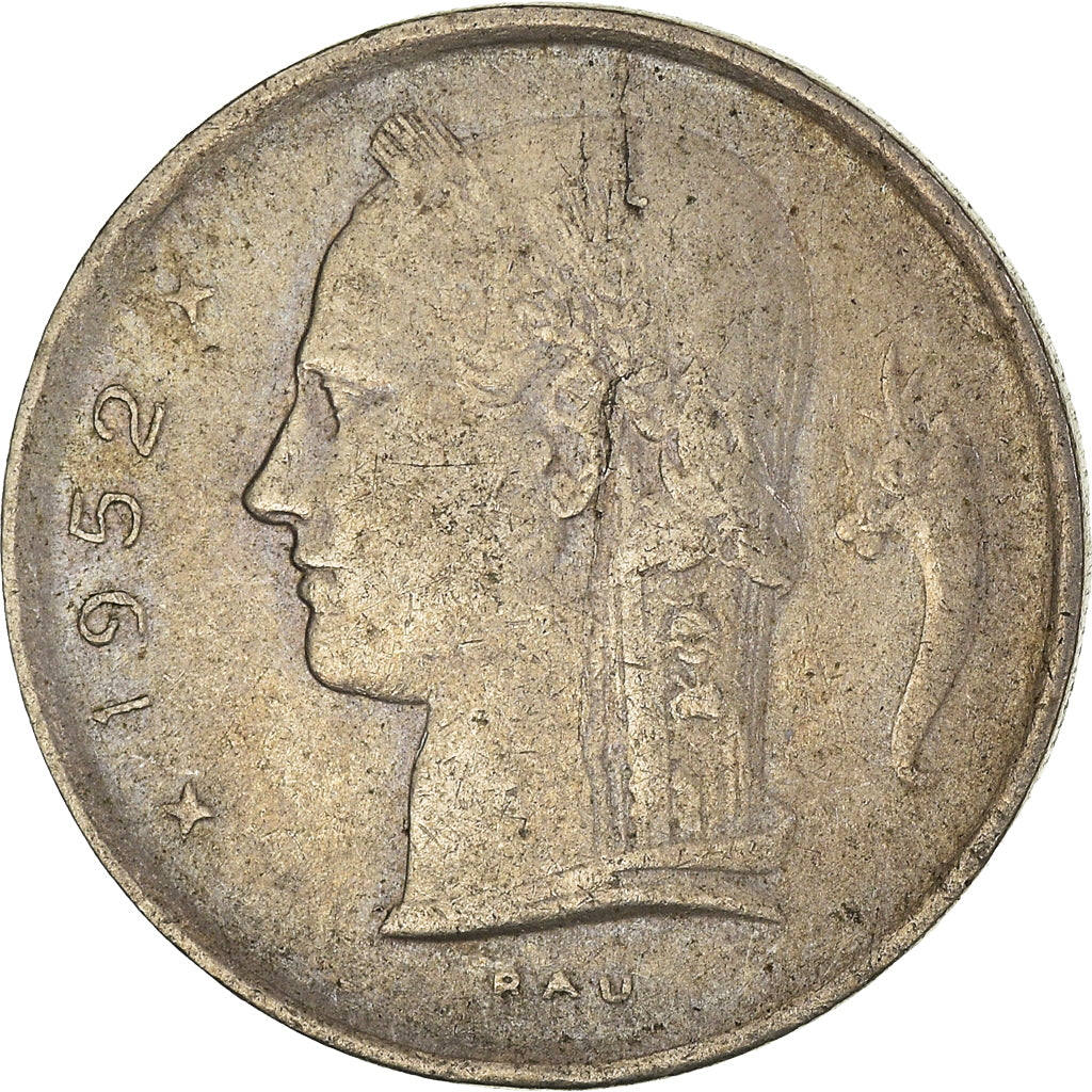 Coin, Belgium, Franc, 1952