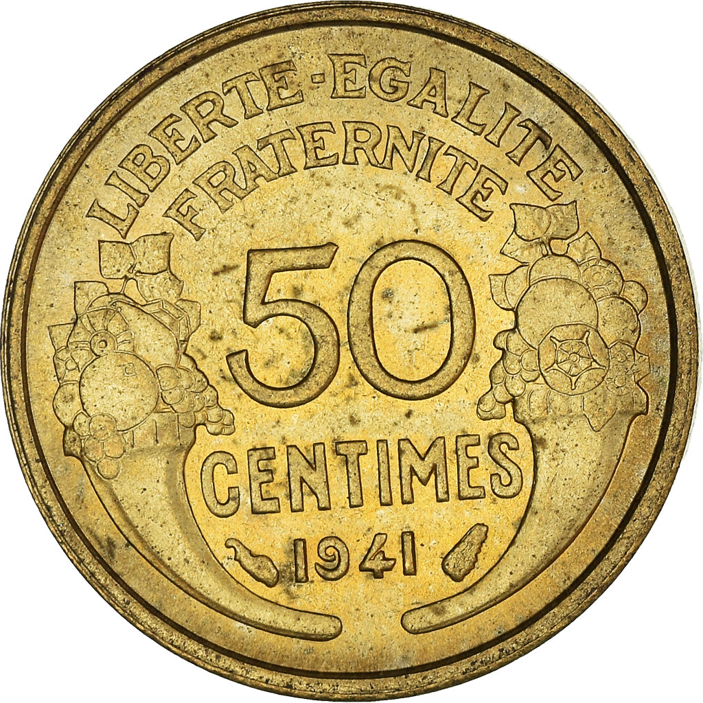 Coin, France, 50 Centimes, 1941