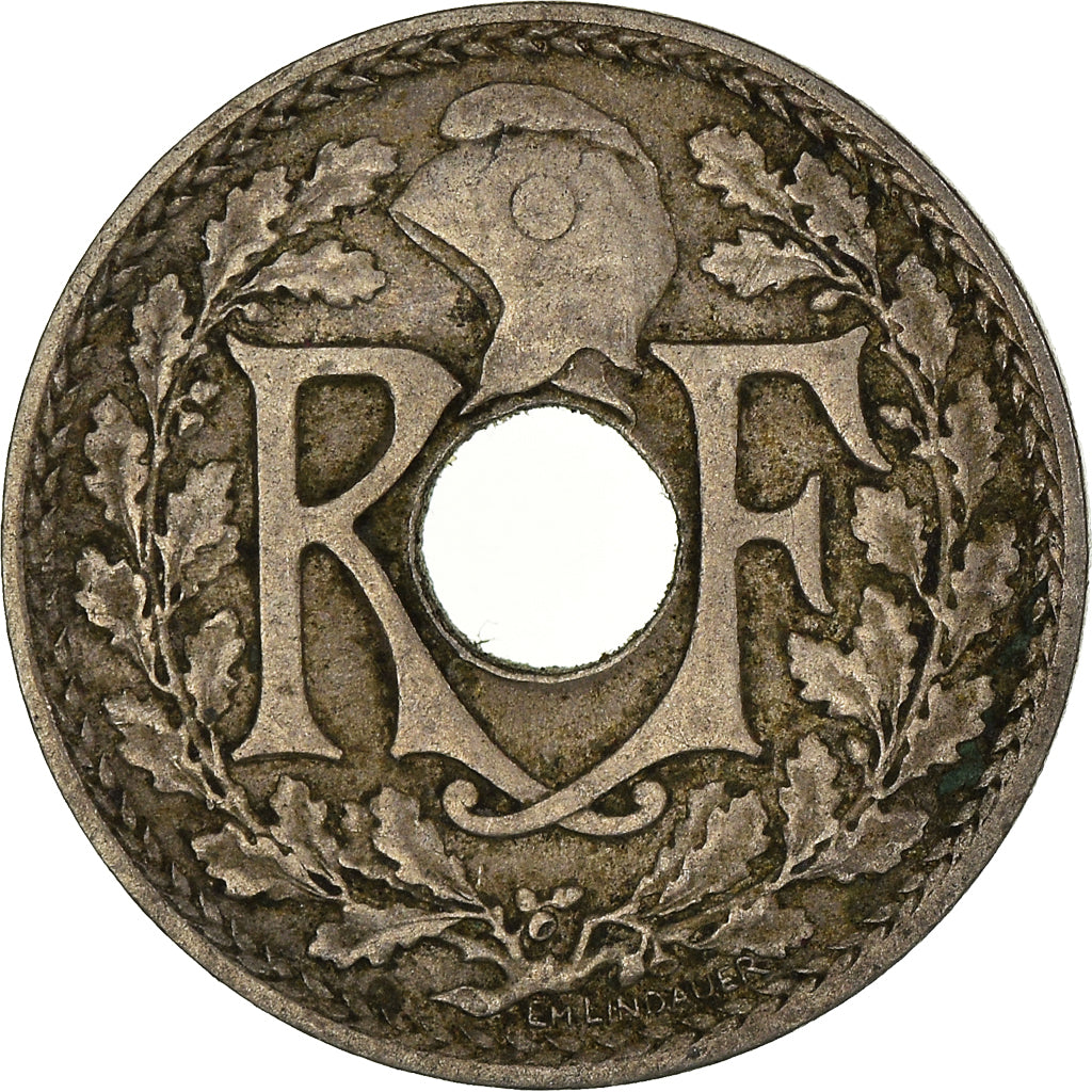 Moeda, França, 5 Centimes, 1920