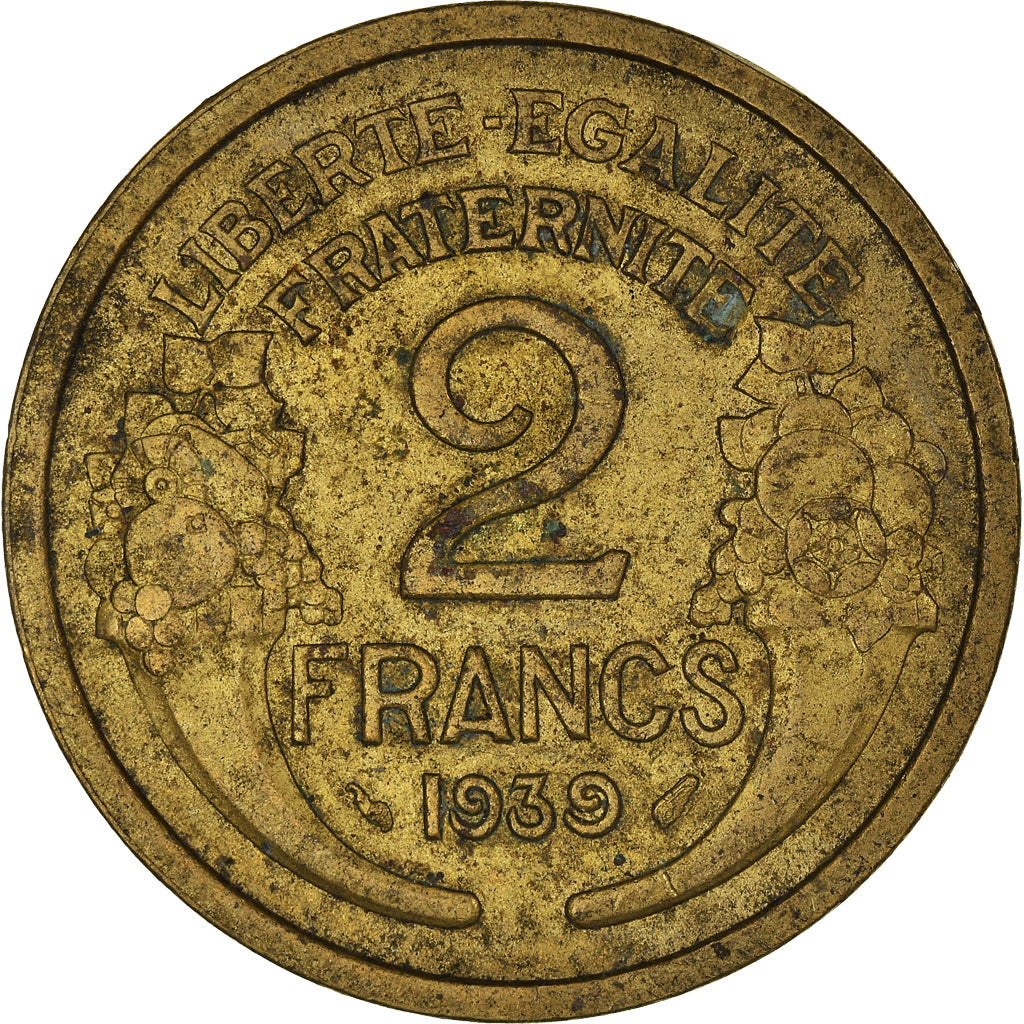 Moneta, Francia, 2 Francs, 1939