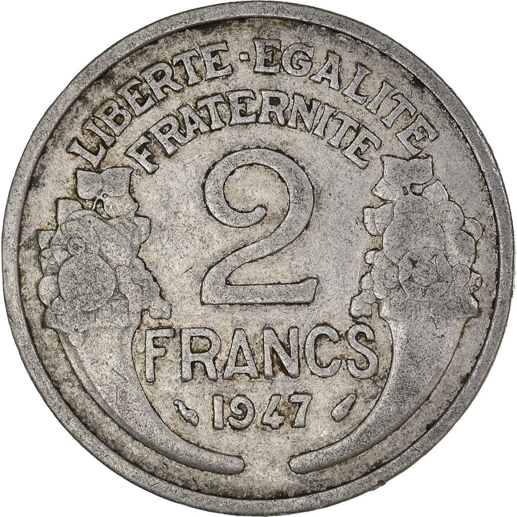 Moneta, Francia, 2 Francs, 1947