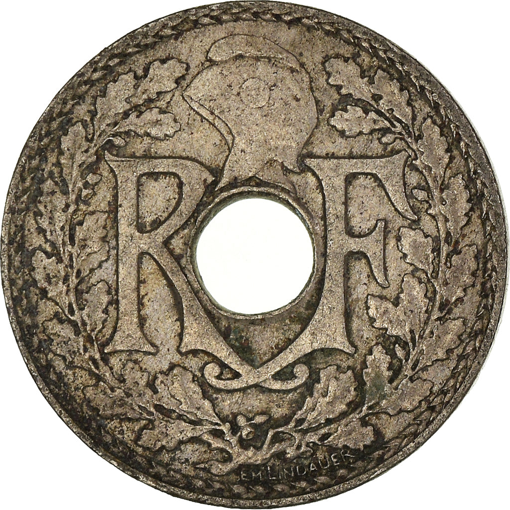 Moneta, Francja, 5 Centimes, 1935