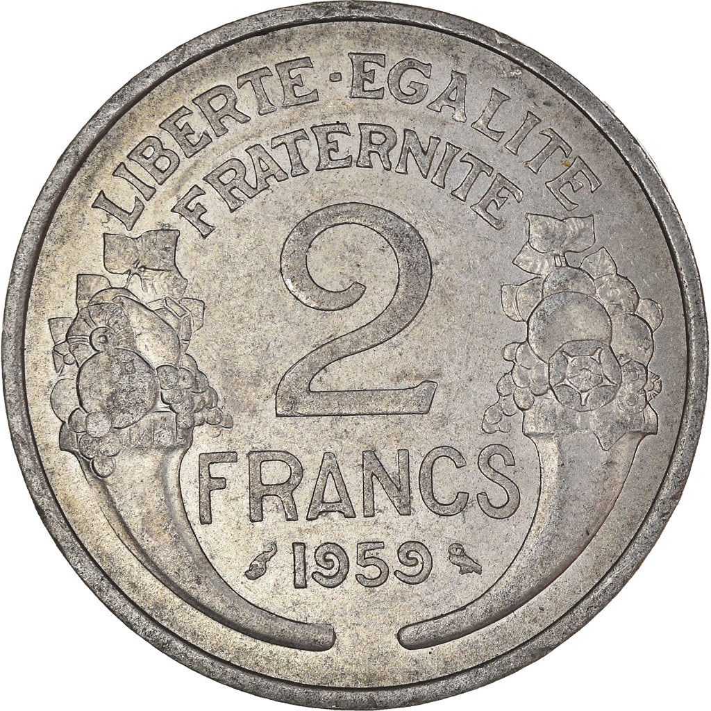 Moneta, Francia, 2 Francs, 1959