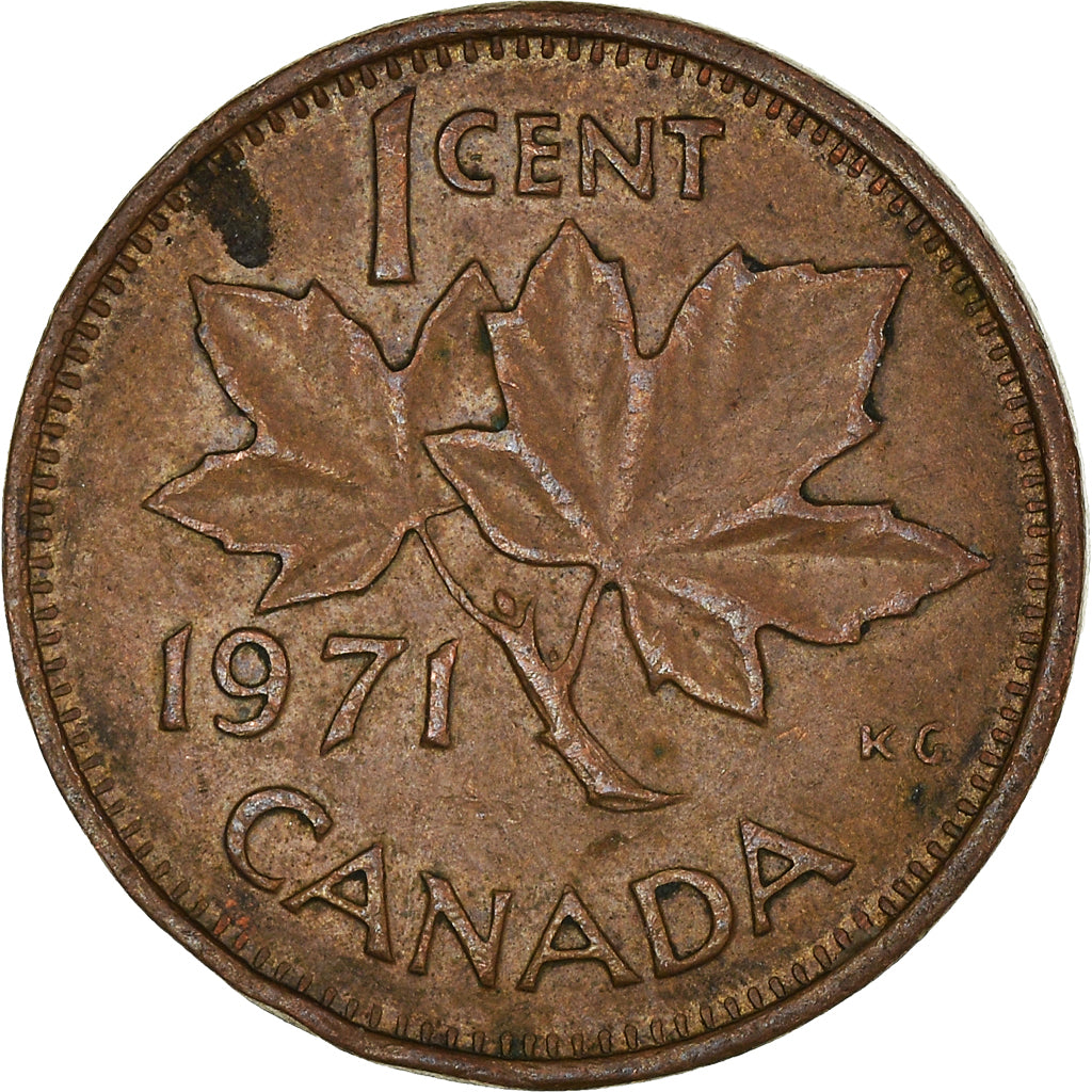 Moneda, Canadá, Cent, 1971
