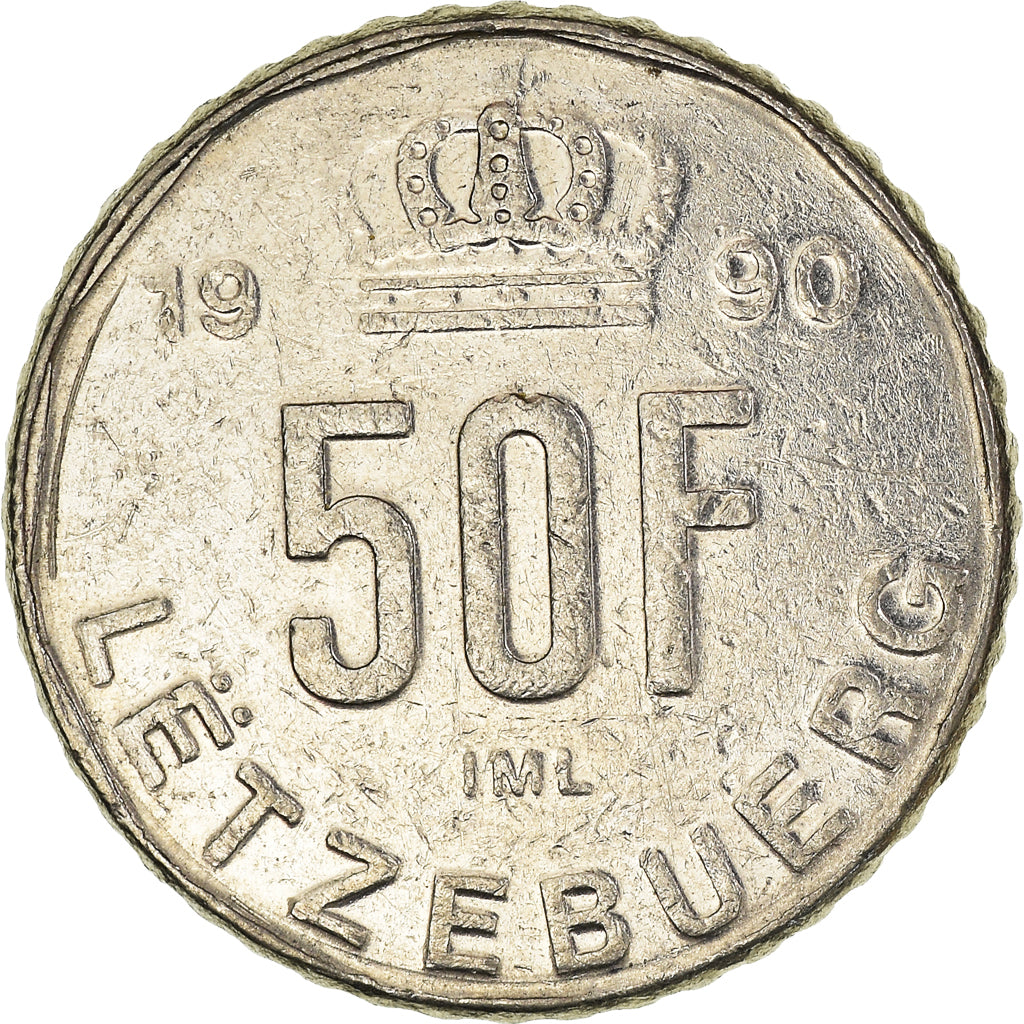 Coin, Luxembourg, 50 Francs, 1990