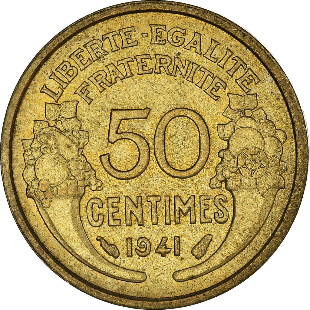 Münze, Frankreich, 50 Centimes, 1941