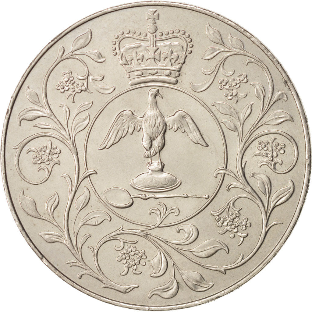 Great Britain, Elizabeth II, 25 New Pence, 1977, MS(63), Copper-nickel, KM:920