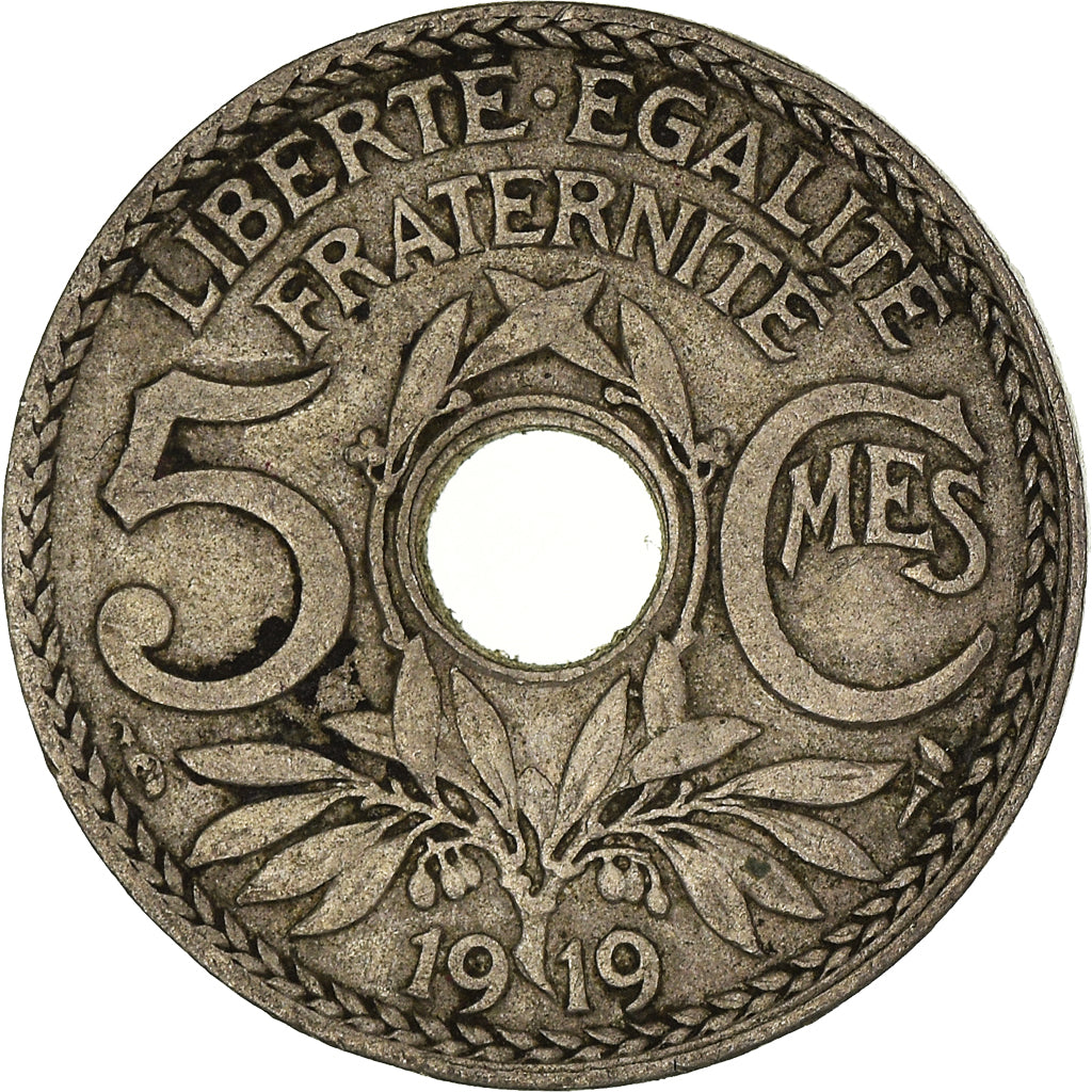 Münze, Frankreich, 5 Centimes, 1919