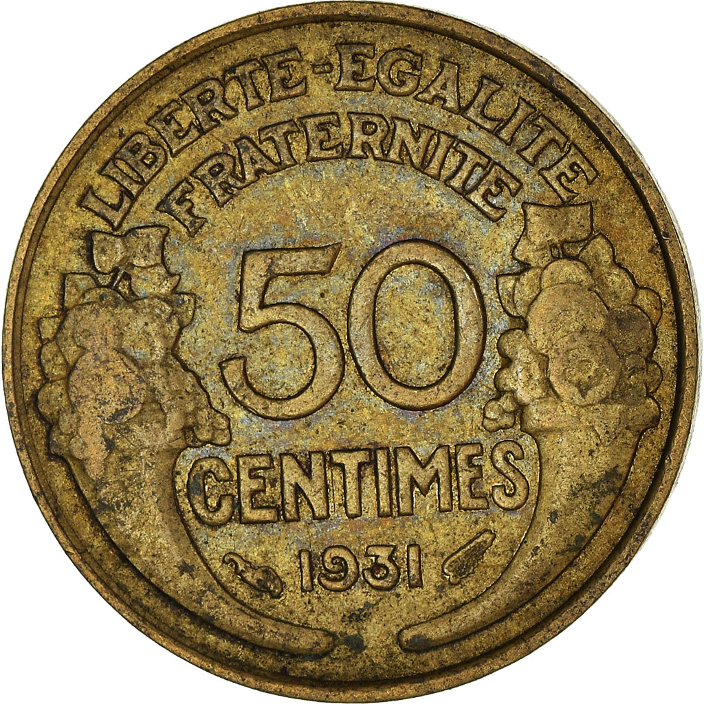 Monnaie, France, 50 Centimes, 1931