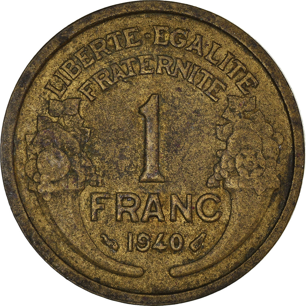 Monnaie, France, Franc, 1940