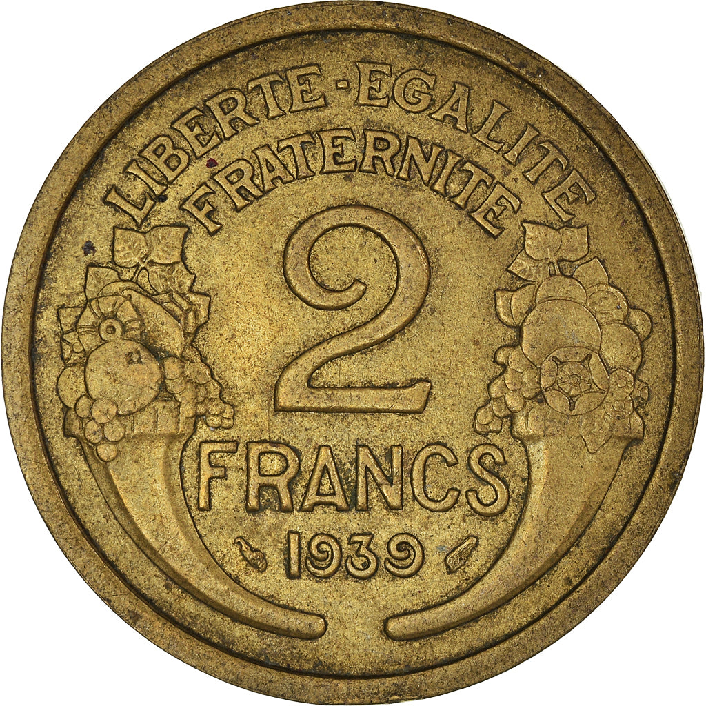 Moneda, Francia, 2 Francs, 1939