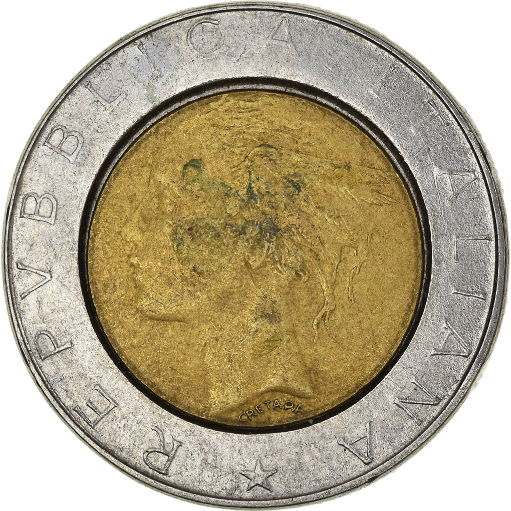 Moneta, Italia, 500 Lire, 1988