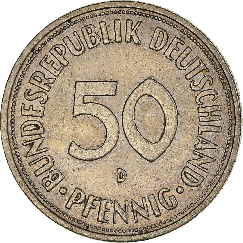 Moneta, Niemcy - RFN, 50 Pfennig, 1950